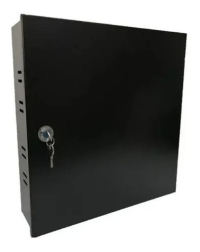 GABINETE PARA DVR VERTICAL METALICO NEGRO 37X37X10