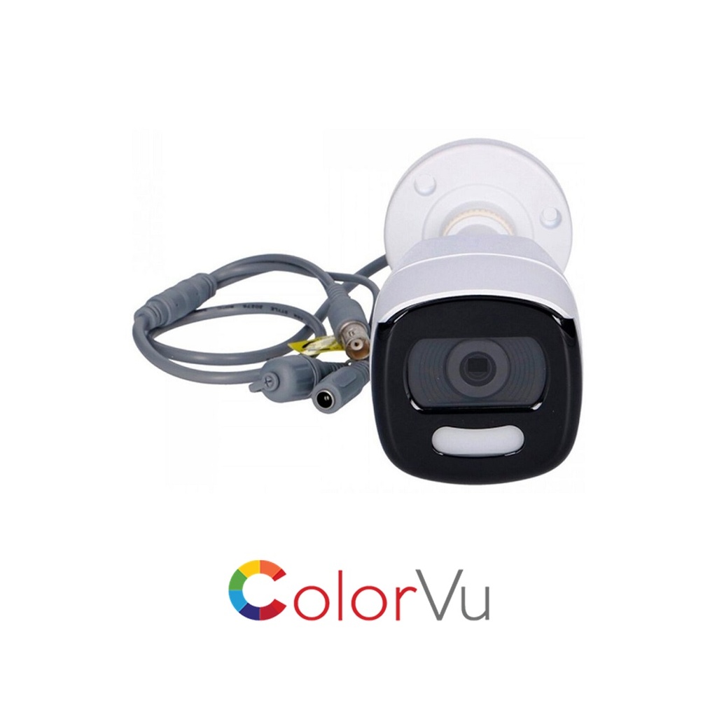 CAMARA TURBO 5MP BALA EXIR 0.0005LUX 3D DNR WDR 130 dB F3.6MM COLORVU IP67 METAL HIKVISION