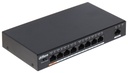 SWITCH POE 8 PUERTOS FASTETHER IEEE 802.3 AF/AT 1 PUERTO HASTA 60W RESTANTES HASTA 30W TOTAL MAX 96W DAHUA