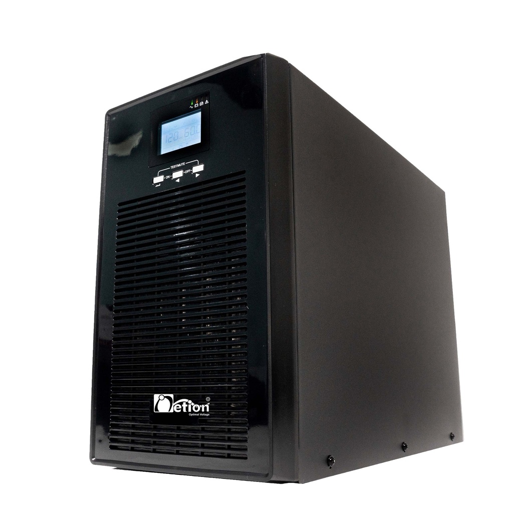 UPS ONLINE NETION BIFASICA 0.9 3000VA 3KVA 220VAC TIPO TORRE / RANGO DE ENTRADA 176 - 280 VAC AL 100% DE CARGA / VOLTAJE DE SALIDA 220 VAC / RETIE