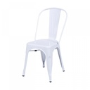 SILLA DE RESTAURANTE COMEDOR METALICA TOLIX BRILLANTE BLANCA