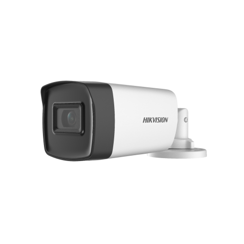 CAMARA TURBO 5MP BALA EXIR 0.01 LUX 80m IR F3.6MM IP67 SEMI METALICA HIKVISION