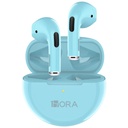 AUDIFONOS IN-EAR BLUETOOTH RECARGABLES MANOS LIBRES CELESTE