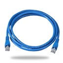 PATCH CORD CAT 6 RJ45 RED UTP AZUL 3 METROS  COBRE