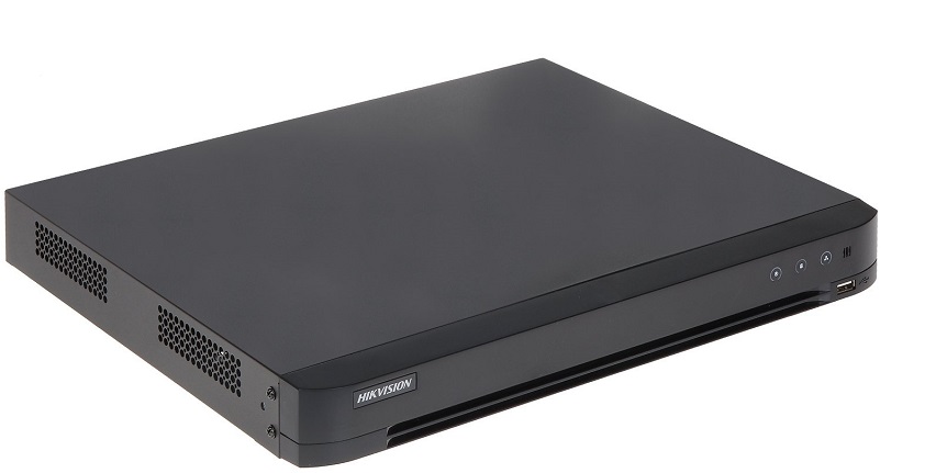 DVR 16CH TURBO 8MP 2BAHIA/10TB H.265+ ANALITICAS AUDIO POR COAXITRON SALIDA DE VIDEO 4K ENTRADA Y SALIDA DE ALARMA AcuSense HIKVISION