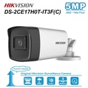 CAMARA TURBO 5MP BALA EXIR 0.01LUX 40m IR F3.6MM IP67 SEMI METALICA HIKVISION
