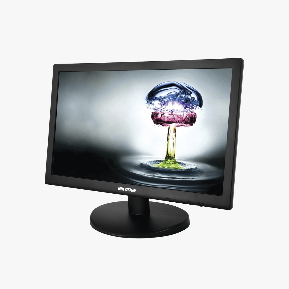 Monitor Profesional LCD de 18.5"/ Resolución 1366 x 768p / Entradas de Vídeo HDMI / VGA / Compatible con VESA / Hikvision