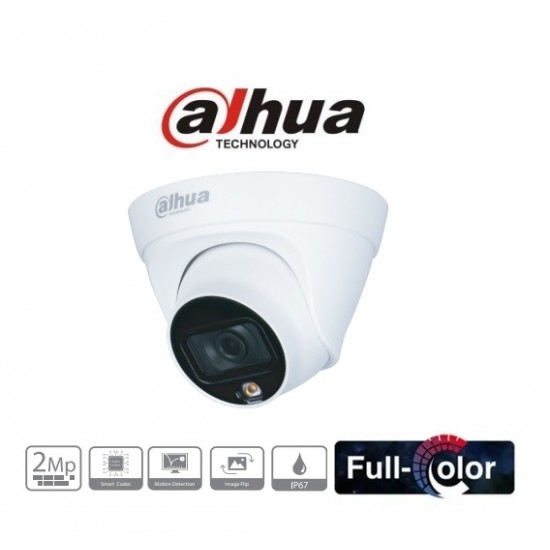CAMARA IP DOMO SEMIMETALICO 1/2,7" CMOS 2MP@30FPS LENTE 2,8MM FOV 115° DWDR IR 30M H.265+ POE IP67