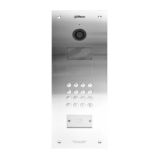 INTERCOMUNICADOR IP SIP METALICO PANTALLA 3" TECLADO CAM. 1,3MP FOV 75° 12VDC IP54 IK07 SIN SOPORTE