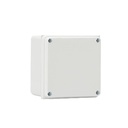 CAJA PLASTICA 15X15X10 PESADA CUADRADA BLANCA RESISTENTE