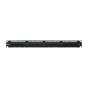 PATCH PANEL CAT 6 DE 24 PUERTOS 568A/568B CON BARRA POSTERIOR INCLUIDA SIN BLINDAJE