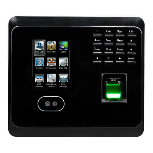 BIOMETRICO FACIAL MB360 ZKTECO 1500 ROSTROS 2000 HUELLAS RED USB NEGRO