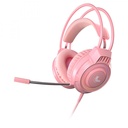 AUDIFONOS DIADEMAS RGB GAMER ROSADOS XTECH ESTEREO