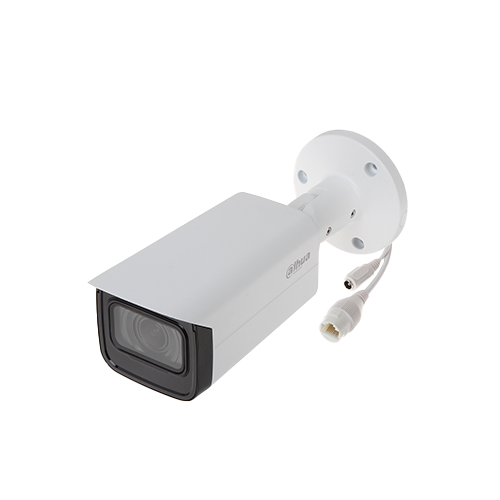 CAMARA IP TIPO BALA METALICA 2MP@30FPS LENTE MOTOR. 2,7-13,5MM IP67 WDR 120DB H.265+ IR 60M 2IVS POE