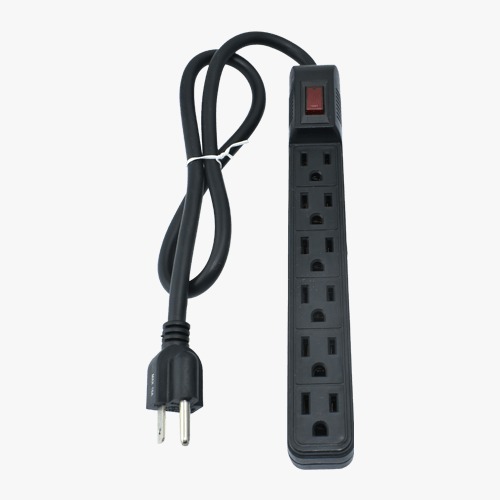 MULTITOMA MULTINET 6TN DE 6 SALIDAS HASTA 1800W PROTECCION Y SUPRESION DE PICOS MAX 90J COLOR NEGRO