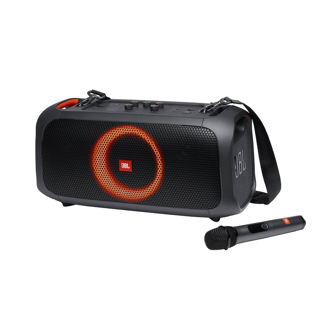 JBL SPEAKER PARTYBOX GO FLAT PIN BLUETOOTH INALAMBRICO 100W - BLACK