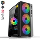 CHASIS GAMER RGB MALLA VIDRIO 4 COOLER INCLUIDOS USB 3.0