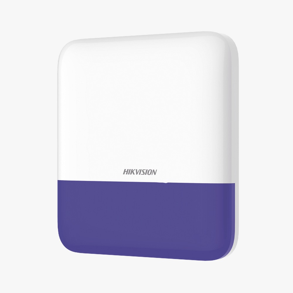 SIRENA INALAMBRICA CON ESTROBO AZUL PARA EXTERIOR IP65 / 110 dB (AX PRO) / HIKVISION
