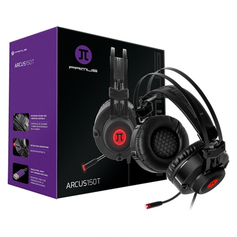 AUDIFONOS DIADEMA GAMER RGB 7.1 USB PRIMUS CON VIBRACION