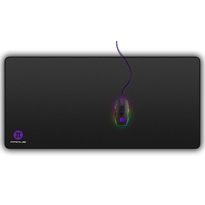 PAD MOUSE GAMER PRIMUS NEGRO 4MM GOMA 65 CM X 37CM