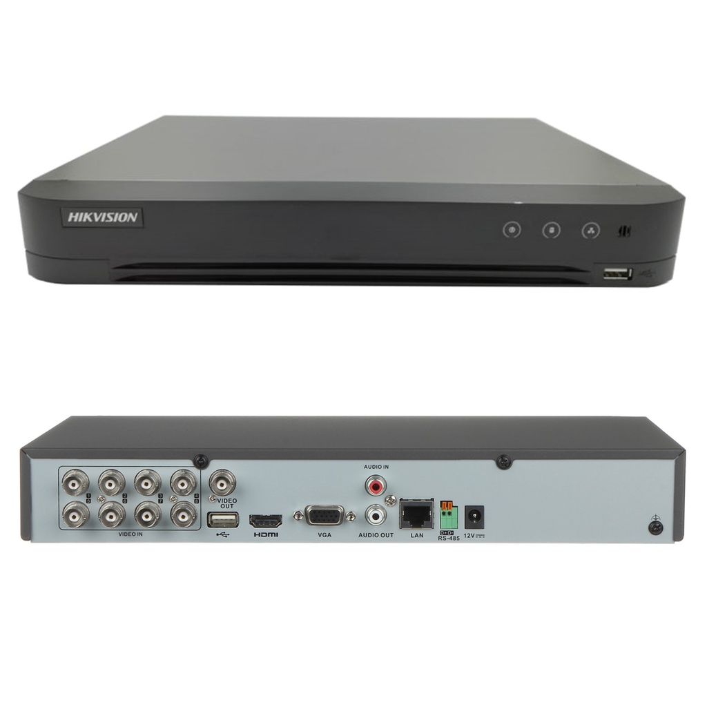 DVR 8 CANALES DE 2 MEGAPIXELES 1080P LITE 720P HIKVISION ACUSENSE