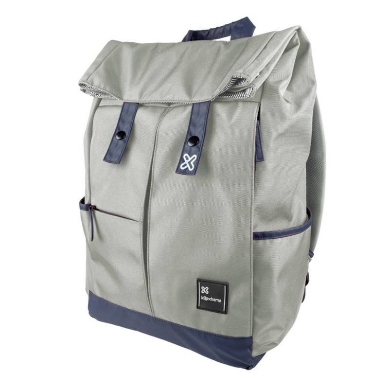 MALETA MORRAL VIAJE GRIS 15.6 PORTATIL BOTONES MAGNETICOS