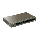 SWITCH NO ADMINISTRABLE POE 8 PUERTOS GIGABIT AF/AT SALIDA TOTAL MAX 102W 4 MODOS DE OPERACIÓN