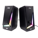 PARLANTES SPEAKER GAMER LUZ RGB PARA COMPUTADOR USB Y 3.5MM