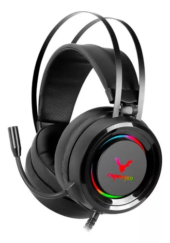 DIADEMA GAMER USB 7.1 RETROILUMINADA RGB CHIROPTER GH59 NEGRO CON MICROFONO