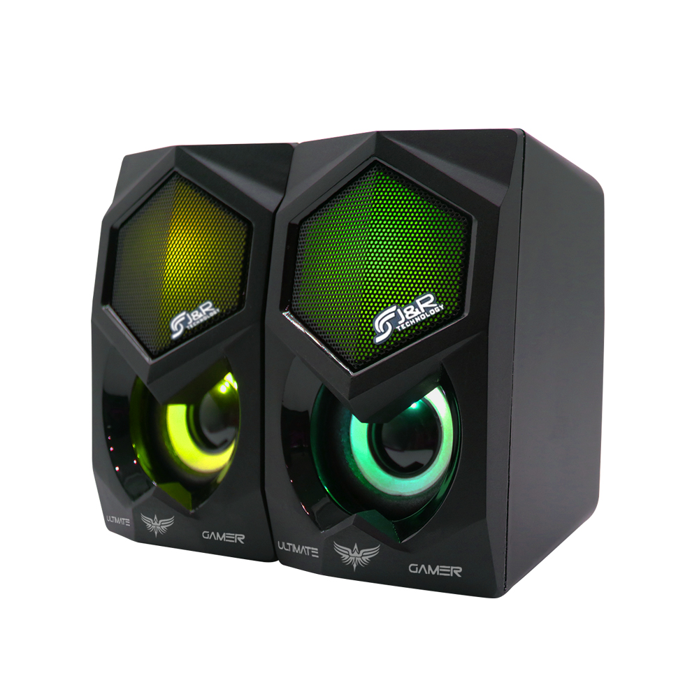 PARLANTES USB GAMER RETROILUMINADO DISEÑO COMPACTO 6W