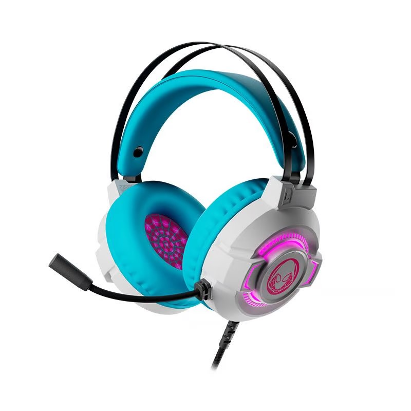 AUDIFONOS ESTEREO GAMER GWEN SPIDER 3.5MM RGB WAIFU CONTRARUIDO