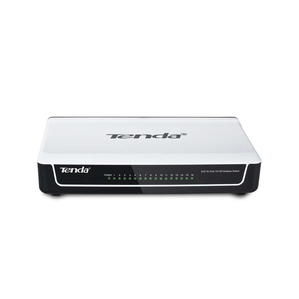 SWITCH DE ESCRITORIO 16 PUERTOS 10/100 MBPS PLASTICO PROTECCION 6KV