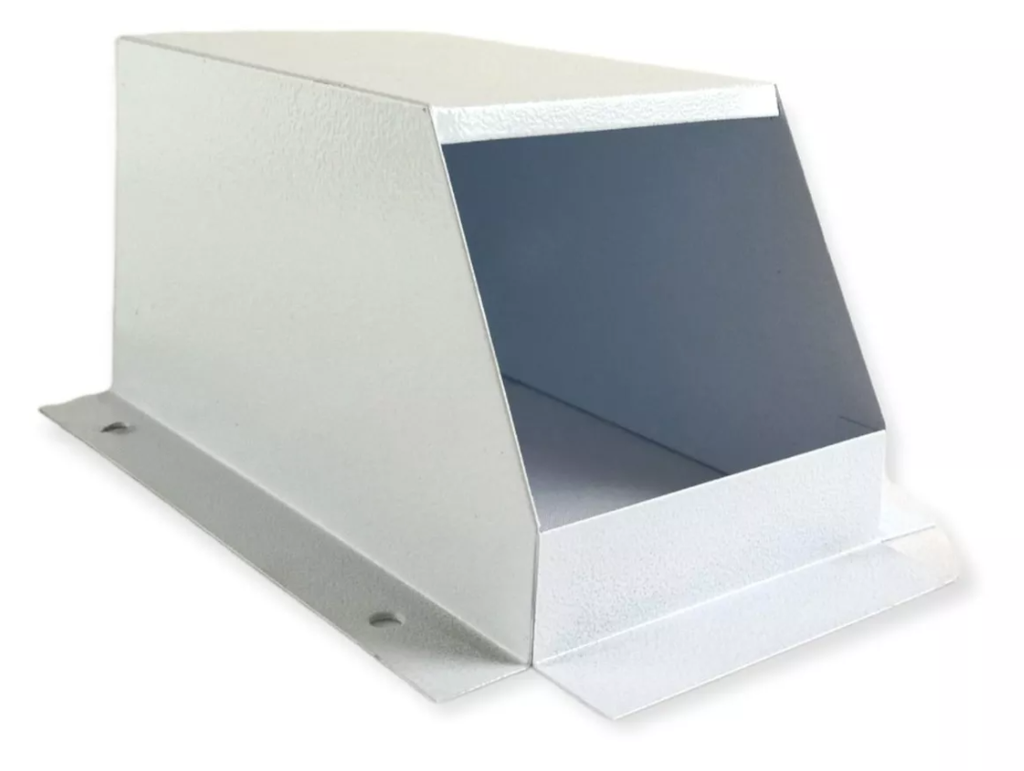 PROTECTOR PARA CAMARA DE SEGURIDAD METALICA TIPO BALA PEQUEÑA BLANCO