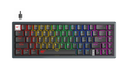 TECLADO MECANICO GAMER NEGRO COMPACTO TIPO C RGB 20 MODOS DE EFECTO USB