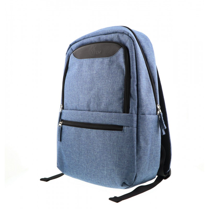 MALETA MORRAL AZUL TELA 15.6 PULGADAS MULTIBOLSILLOS PORTATIL