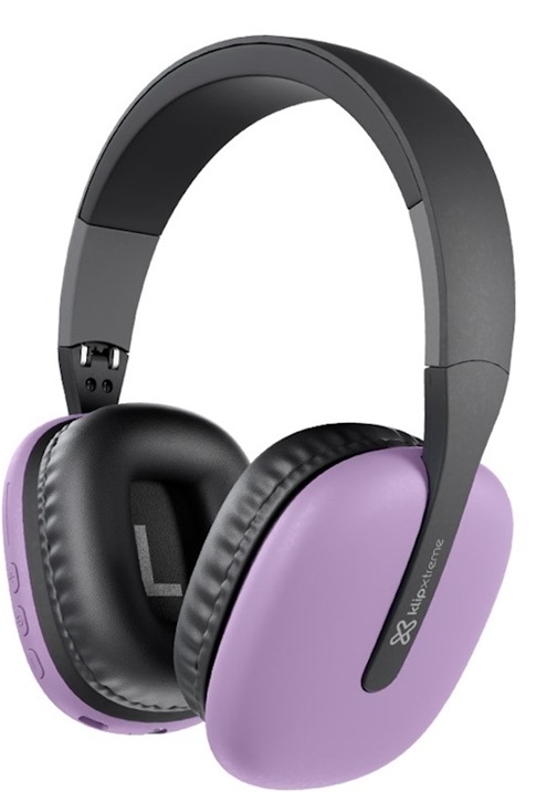 AUDIFONOS DIADEMAS BLUETOOTH CONTRARUIDO MICROFONO 3.5MM 2.4GHZ PURPURA MORADO
