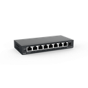 SWITCH DE 8 PUERTOS BASE 1000 GIGABYTE NO ADMINISTRABLE RUJIE METALICO
