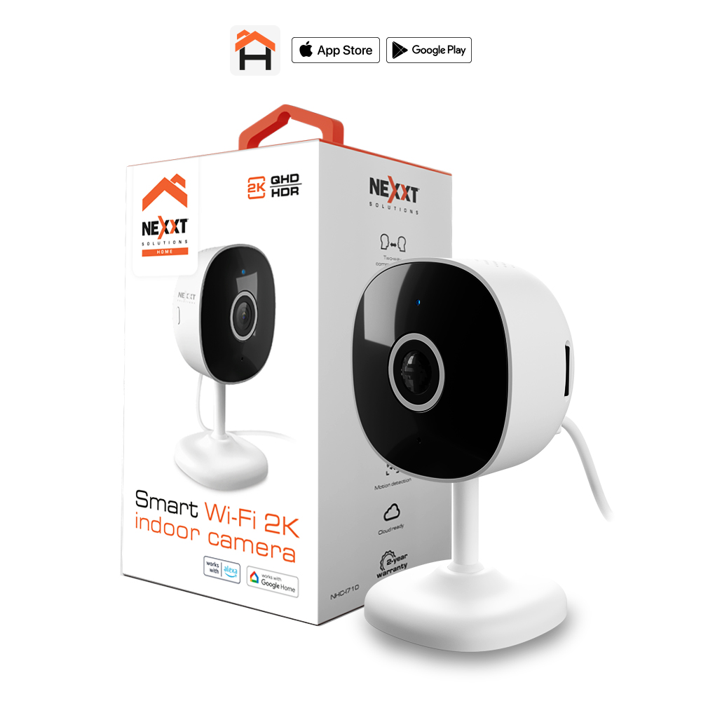 CAMARA FIJA NEXXT 2K 3MP INTERIOR WIFI MICROFONO DETECCION DE MOVIMIENTO