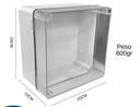 CAJA DE PASO INDUSTRIAL 20X20 PLASTICA CON INYECCION ABS CIERRE HERMETICO Y BISAGRA