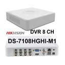 DVR 8 CANALES HIKVISION 2 MEGAPIXELES LITE 1080P 1 SATA H265+ ACUSENSE AUDIO
