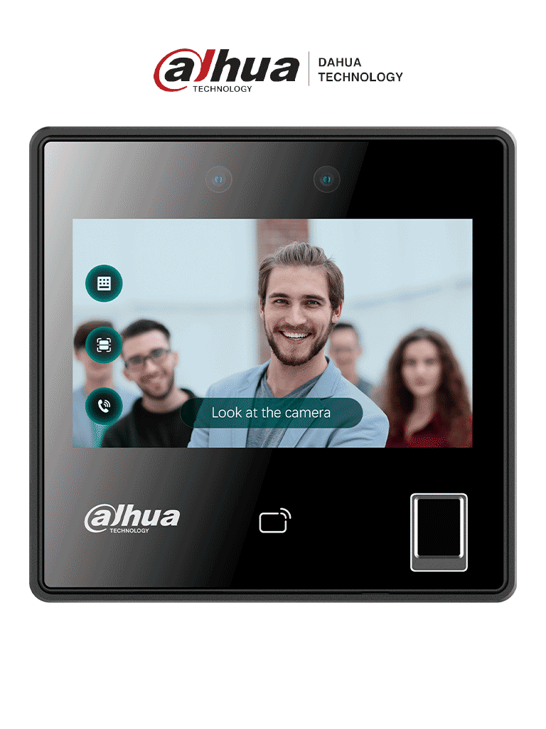 CONTROL DE ACCESO FACIAL ROSTRO HUELLA APLICACION DAHUA 1080P TARJETA RS485 P2P