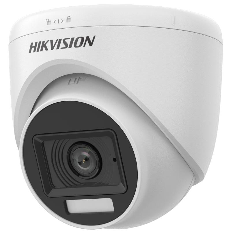 CAMARA DE SEGURIDAD DOMO DE 5 MEGAPIXELES HIKVISION 5MP COLOR VU 20M 2.8MM IP67 MICROFONO PLASTICA