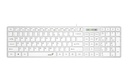 TECLADO GENIUS SLIMSTAR 126 QWERTY ESPAÑOL COLOR BLANCO