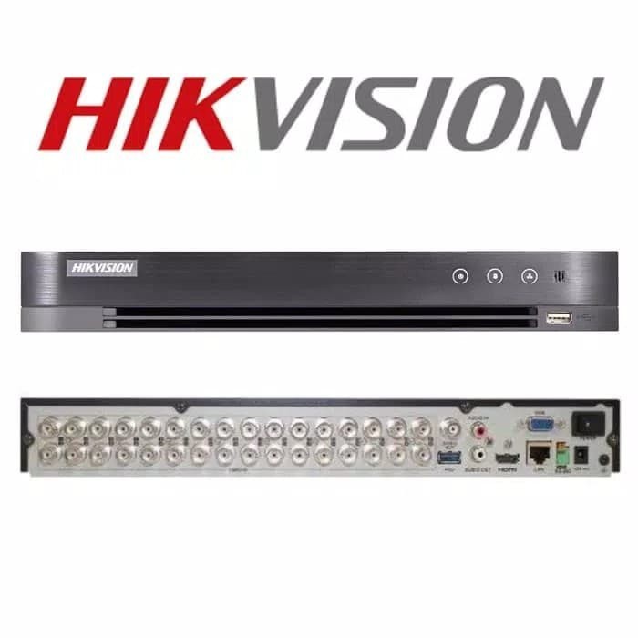DVR 32CH TURBO 5MP Llite 2 BAHIA/ 10TB H.265+ ANALITICAS AUDIO POR COAXITRON SALIDA DE VIDEO 1080P ENTRADA Y SALIDA DE ALARMA AcuSense HIKVISION