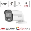 CAMARA BALA TURBO 3K COLORVU AUDIO TURRET EXIR LUZ BLANCA 20 m 0.001LUX F2.8MM IP67 PLASTICA HIKVISION