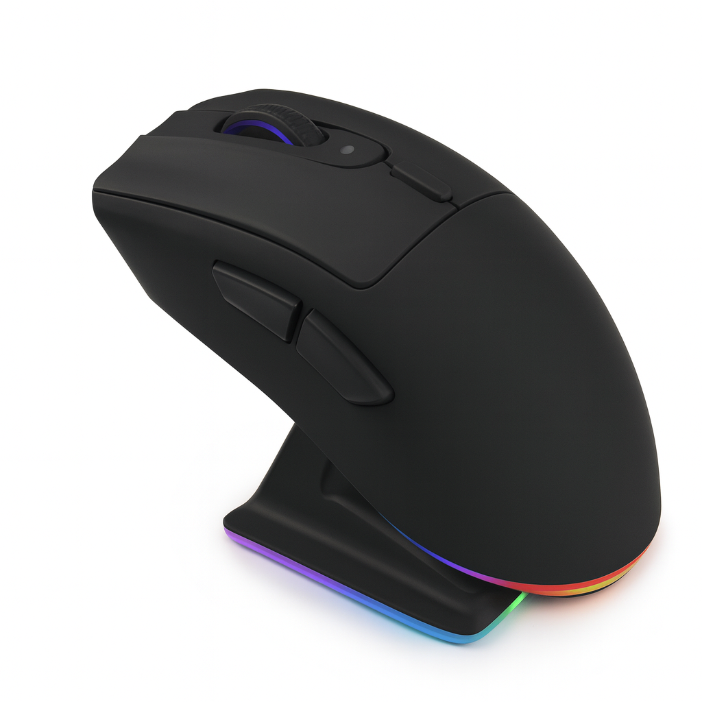 MOUSE INALAMBRICO GAMER 2,4GHZ RECARGABLE + CARGADOR 7200DPI 600MAH 6 BOTONES BLUETOOTH