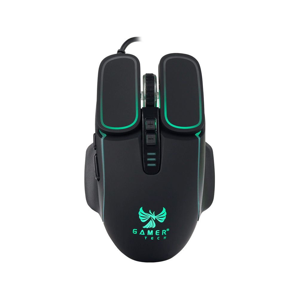 MOUSE GAMER 6D RGB 7200 DPI USB CABLE 1.5 METROS RETROILUMINADO