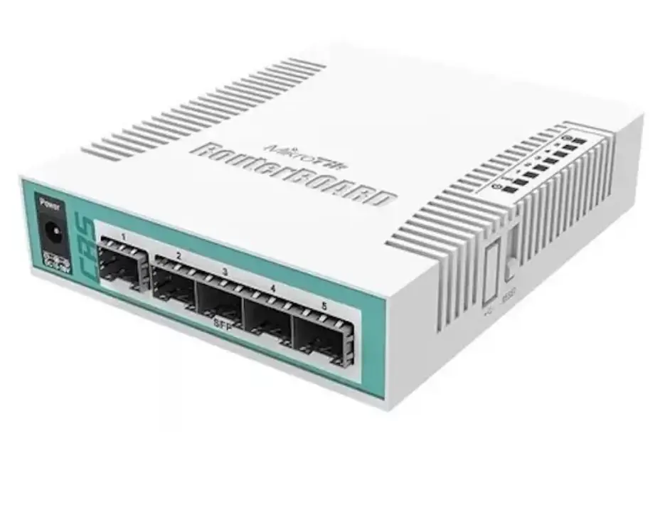 SWITCH DE 6 PUERTOS SFP Y 1 RJ45 GIGABIT CLOUD MIKROTIK
