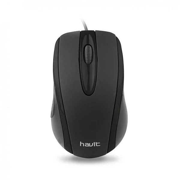 MOUSE ALAMBRICO HAVIT 1000DPI NEGRO USB 3 BOTONES 
