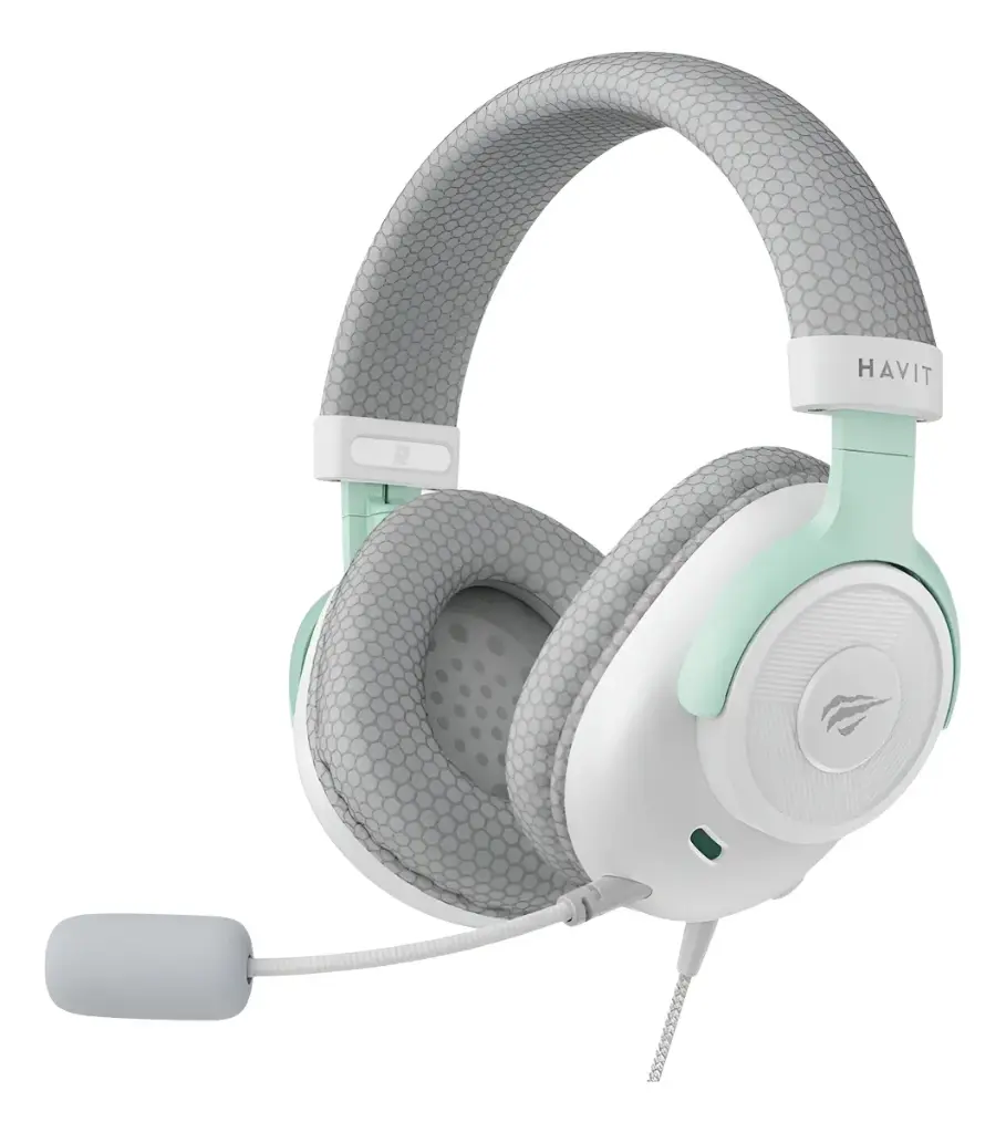 AUDIFONOS DIADEMA GAMER BLANCO CABLEADA 3.5MM XBOX PS5 PS4 50MM
